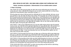 Tiêu chuẩn quốc gia TCVN 10519:2014 (ISO 3251:2008) về Sơn, vecni và chất dẻo - Xác định hàm lượng chất không bay hơi