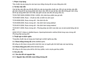 Tiêu chuẩn Việt Nam TCVN 7043:2013 về Rượu trắng