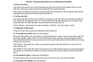 Tiêu chuẩn quốc gia TCVN 9848:2013 (ISO 291:2008) về Chất dẻo - Khí quyển tiêu chuẩn cho ổn định và thử nghiệm