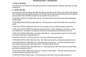 Tiêu chuẩn quốc gia TCVN 6776:2013 về Xăng không chì – Yêu cầu kỹ thuật