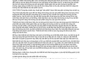 Tiêu chuẩn Việt Nam TCVN ISO 14006:2013 (ISO 14006:2011) về Hệ thống quản lý môi trường - Hướng dẫn để hợp nhất thiết kế sinh thái