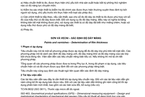 Tiêu chuẩn Việt Nam TCVN 9760:2013 (ISO 2808:2007) về Sơn và vecni – Xác định độ dày màng