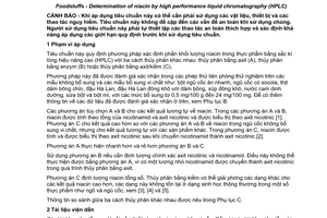 Tiêu chuẩn quốc gia TCVN 9045:2012 (EN 15652:2009) về thực phẩm - Xác định niacin bằng sắc kí lỏng hiệu năng cao (HPLC)