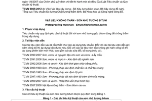 Tiêu chuẩn quốc gia TCVN 9065:2012 về Vật liệu chống thấm - Sơn nhũ tương bitum