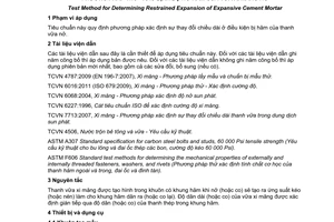 Tiêu chuẩn quốc gia TCVN 8874:2012 về phương pháp thử - Xác định độ nở hãm của vữa xi măng nở