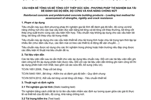 Tiêu chuẩn quốc gia TCVN 9347:2012 về Cấu kiện bê tông và bê tông cốt thép đúc sẵn - Phương pháp thí nghiệm gia tải để đánh giá độ bền, độ cứng và khả năng chống nứt