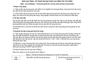 Tiêu chuẩn quốc gia TCVN 9364:2012 về Nhà cao tầng - Kỹ thuật đo đạc phục vụ công tác thi công