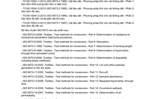Tiêu chuẩn quốc gia TCVN 10041-2:2013 (ISO 9073-2:1995) về Vật liệu dệt - Phương pháp thử cho vải không dệt - Phần 2: Xác định độ dày