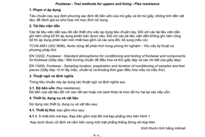 Tiêu chuẩn quốc gia TCVN 9539:2013 (ISO 17694:2003) về Giầy dép - Phương pháp thử mũ giầy và lót mũ giầy - Độ bền uốn
