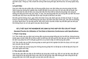 Tiêu chuẩn quốc gia TCVN 6702:2013 (ASTM D 3244-07a) về Xử lý kết quả thử nghiệm để xác định sự phù hợp với yêu cầu kỹ thuật