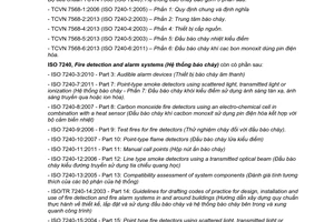 Tiêu chuẩn Việt Nam TCVN 7568-6:2013 (ISO 7240-6:2011) về Hệ thống báo cháy - Phần 6 : Đầu báo cháy khí cac bon monoxit dùng pin điện hóa