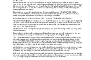 Tiêu chuẩn Việt Nam TCVN 5699-2-108:2013 (IEC 60335-2-108:2008) về Thiết bị điện gia dụng và thiết bị điện tương tự - An toàn - Phần 2-108 - Yêu cầu cụ thể đối với máy điện ly