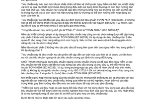 Tiêu chuẩn Việt Nam TCVN 5699-2-82:2013 (IEC 60335-2-82:2008) về Thiết bị điện gia dụng và thiết bị điện tương tự - An toàn - Phần 2-82: Yêu cầu cụ thể đối với máy giải trí và máy phục vụ cá nhân