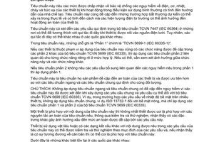 Tiêu chuẩn quốc gia TCVN 5699-2-73:2013 (IEC 60335-2-73:2009) về Thiết bị điện gia dụng và thiết bị điện tương tự - An toàn - Phần 2-73: Yêu cầu cụ thể đối với bộ gia nhiệt ngâm cố định trong nước