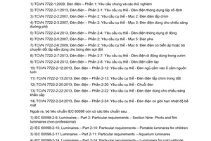 Tiêu chuẩn Việt Nam TCVN 7722-2-20:2013 về đèn điện - Phần 2-20: Yêu cầu cụ thể - Chuỗi đèn