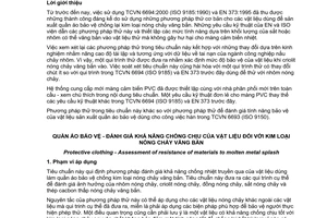Tiêu chuẩn quốc gia TCVN 6694:2010 (ISO 9185:2007) về Quần áo bảo vệ - Đánh giá khả năng chống chịu của vật liệu đối với kim loại nóng chảy văng bắn