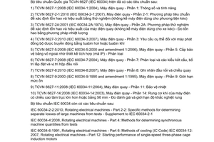 Tiêu chuẩn quốc gia TCVN 6627-8:2010 (IEC 60034-8:2007) về Máy điện quay – Phần 8: Ghi nhãn đầu nối và chiều quay