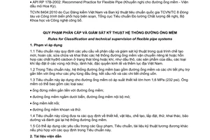 Tiêu chuẩn quốc gia TCVN 8404:2010 về Quy phạm phân cấp và giám sát kỹ thuật hệ thống đường ống mềm