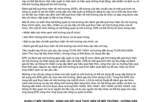 Tiêu chuẩn quốc gia TCVN ISO 14031:2010 (ISO 14031:1999) về Quản lý môi trường - Đánh giá kết quả thực hiện về môi trường - Hướng dẫn