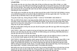 Tiêu chuẩn quốc gia TCVN 5699-2-74:2010 (IEC 60335-2-74: 2009) về Thiết bị điện gia dụng và thiết bị điện tương tự - An toàn – Phần 2-74: Yêu cầu cụ thể đối với que đun điện