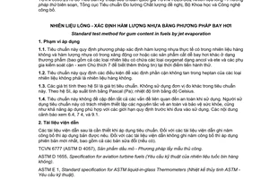 Tiêu chuẩn quốc gia TCVN 6593:2010 (ASTM D 381-09) về Nhiên liệu lỏng - Xác định hàm lượng nhựa bằng phương pháp bay hơi