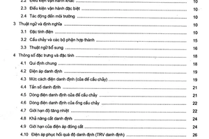Tiêu chuẩn quốc gia TCVN 7999-1:2009 (IEC 60282-1:2005) về cầu chảy cao áp -  Phần 1: Cầu chảy giới hạn dòng điện