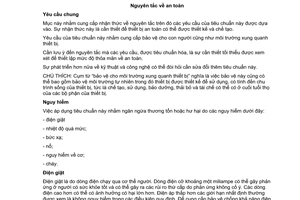 Tiêu chuẩn quốc gia TCVN 6385:2009 (IEC 60065 : 2005) về Thiết bị nghe, nhìn và thiết bị điện tử tương tự - Yêu cầu an toàn