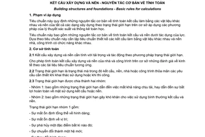 Tiêu chuẩn quốc gia TCVN 9379:2012 về Kết cấu xây dựng và nền - Nguyên tắc cơ bản về tính toán