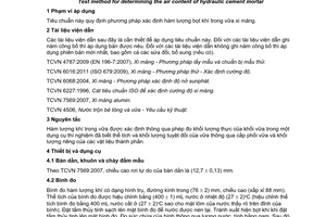 Tiêu chuẩn quốc gia TCVN 8876:2012 về phương pháp thử - Xác định hàm lượng bọt khí trong vữa xi măng