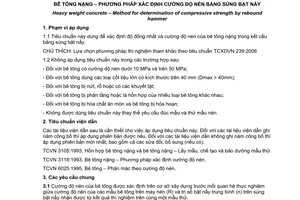 Tiêu chuẩn quốc gia TCVN 9334:2012 về Bê tông nặng - Phương pháp xác định cường độ nén bằng súng bật nẩy