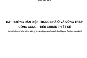 Tiêu chuẩn quốc gia TCVN 9207:2012 về Đặt đường dẫn điện trong nhà ở và công trình công cộng - Tiêu chuẩn thiết kế