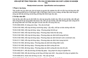 Tiêu chuẩn quốc gia TCVN 9340:2012 về Hỗn hợp bê tông trộn sẵn – Yêu cầu cơ bản đánh giá chất lượng và nghiệm thu