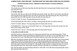 Tiêu chuẩn quốc gia TCVN 9203:2012 về Xi măng pooc lăng hỗn hợp - Phương pháp xác định hàm lượng phụ gia khoáng