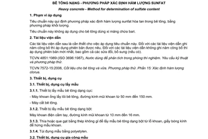 Tiêu chuẩn quốc gia TCVN 9336:2012 về Bê tông nặng – Phương pháp xác định hàm lượng sunfat