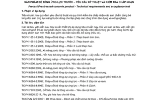 Tiêu chuẩn quốc gia TCVN 9114:2012 về Sản phẩm bê tông ứng lực trước - Yêu cầu kỹ thuật và kiểm tra chấp nhận
