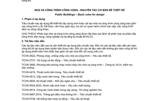 Tiêu chuẩn quốc gia TCVN 4319:2012 về Nhà và công trình công cộng – Nguyên tắc cơ bản để thiết kế