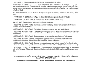 Tiêu chuẩn quốc gia TCVN 9259-1:2012 về Dung sai trong xây dựng công trình - Nguyên tắc cơ bản để đánh giá và yêu cầu kỹ thuật