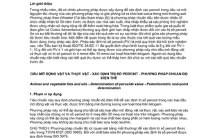 Tiêu chuẩn quốc gia TCVN 9532:2012 (ISO 27107 : 2008) về Dầu mỡ động vật và thực vật - Xác định trị số peroxit - Phương pháp chuẩn độ điện thế