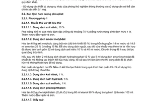 Tiêu chuẩn quốc gia TCVN 8900-4:2012 về Phụ gia thực phẩm - Xác định các thành phần vô cơ - Phần 4: Hàm lượng phosphat và phosphat mạch vòng
