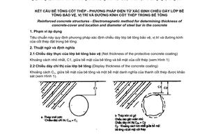 Tiêu chuẩn quốc gia TCVN 9356:2012 về Kết cấu bê tông cốt thép - Phương pháp điện từ xác định chiều dày lớp bê tông bảo vệ, vị trí và đường kính cốt thép trong bê tông