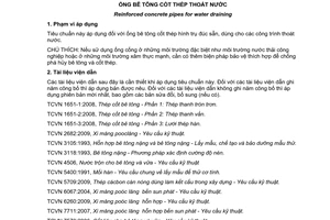 Tiêu chuẩn quốc gia TCVN 9113:2012 về Ống bê tông cốt thép thoát nước