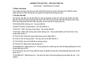 Tiêu chuẩn Việt Nam TCVN 5729:2012 về Đường ô tô cao tốc - Yêu cầu và thiết kế