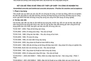 Tiêu chuẩn quốc gia TCVN 9115:2012 về Kết cấu bê tông và bê tông cốt thép lắp ghép - Thi công và nghiệm thu