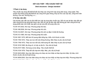 Tiêu chuẩn quốc gia TCVN 5575 : 2012 về Kết cấu thép - Tiêu chuẩn thiết kế