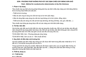 Tiêu chuẩn quốc gia TCVN 9406:2012 về Sơn – Phương pháp không phá huỷ xác định chiều dày màng sơn khô