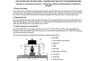 Tiêu chuẩn quốc gia TCVN 9349:2012 về Lớp phủ mặt kết cấu xây dựng - Phương pháp kéo đứt thử độ bám dính bền