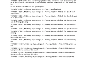 Tiêu chuẩn quốc gia TCVN 8817-4:2011 về Nhũ tương nhựa đường axit - Phương pháp thử - Phần 4: Xác định lượng hạt quá cỡ (Thử nghiệm sàng)