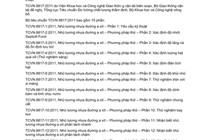 Tiêu chuẩn quốc gia TCVN 8817-11:2011 về Nhũ tương nhựa đường axit - Phương pháp thử - Phần 11: Nhận biết nhũ tương nhựa đường axit phân tách nhanh