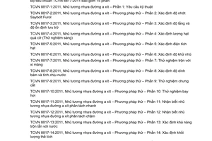 Tiêu chuẩn quốc gia TCVN 8817-7:2011 về Nhũ tương nhựa đường axit - Phương pháp thử - Phần 7: Thử nghiệm trộn với xi măng