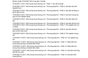 Tiêu chuẩn quốc gia TCVN 8817-8:2011 về Nhũ tương nhựa đường axit - Phương pháp thử - Phần 8: Xác định độ dính bám và tính chịu nước